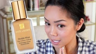 Estee Lauder Double Wear Foundation  first impression review  itsjudytime [upl. by Xanthus]