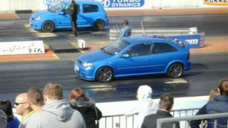 astra gsi turbo courtenay sport stage 4 with lsd 300bhp vs clio sport 182 [upl. by Ailic]