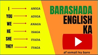 English Af Somali ku baro PRONOUNS barashada luuqada ingiriiska casharka 3aad [upl. by Sanson]