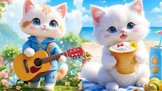 CuteKitten’sMeowMeowSongFunLearningKidsRhymeCartoonAnimationforToddlersPreschool [upl. by Etep]