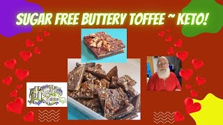 Crispy Keto Toffee Sugar Free [upl. by Enelahs]