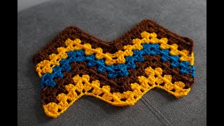 Granny ripple crochet pattern [upl. by Notled132]