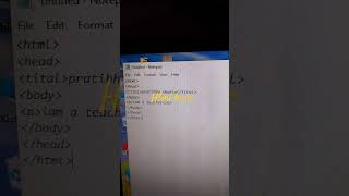 Html coding Besic computerfacility [upl. by Naujaj]