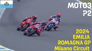 🏍️ MOTO3 P2 Results  2024 Emilia Romagna Grand Prix  Misano Circuit 🏁 Rueda  EmiliaRomagnaGP [upl. by Aninad]