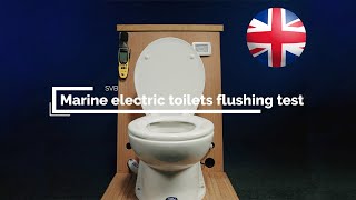 Marine electric toilets flushing test  SVB [upl. by Atikir879]