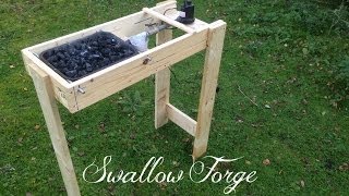 Building a simple homemade Blacksmiths Forge  Swallow Forge [upl. by Yttap]