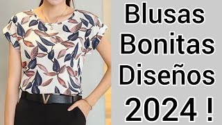 50 BLUSAS BONITAS 2024  IDEAS BLUSEN DE MODA MODELO 2024 [upl. by Vida]