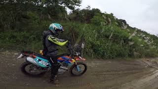 MOTOVLOG  Kawasaki KLX 230 Vs KLX 250 on SERASA RALLY Event [upl. by Susanne269]