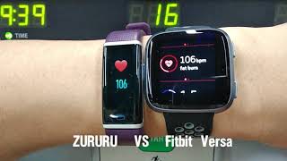 zururu vs fitbit versa [upl. by Eicyac]