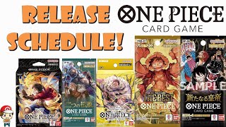 The Complete One Piece TCG Buyers Guide  Full Release Schedule BIG Update One Piece TCG News [upl. by Nonnah815]