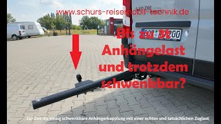 Einer der ersten wirklich verbauten Thule VeloSwing ebike SchwenkAnhängerkupplung mit bis zu 3t [upl. by Alleen367]