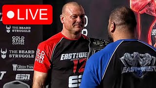 DEVON LARRATT vs LEVAN SAGINASHVILI  EAST VS WEST 12 LIVE [upl. by Leaj]