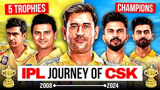 CSK Journey to 5 Trophies  Chennai Super Kings  IPL Team  MS Dhoni  Ruturaj  Jadeja  Raina [upl. by Beckett]