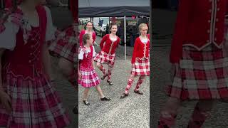 Scottish Highland dance display in Huntly Market Square during 2023 Spring Fair shorts [upl. by Eerolam660]