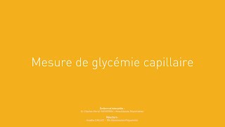 31  Mesure de glycémie capillaire 1080p [upl. by Dahsra]