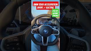 BMW 330e ACCELERATION bmw bmw330e acceleration [upl. by Ennaylil]