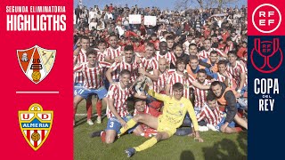 Resumen  Copa del Rey  UD Barbastro 1 – 0 UD Almería  Segunda Eliminatoria [upl. by Ameluz]