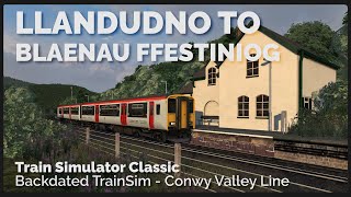 Backdated TrainSim  Conwy Valley Line 2D20 1905 Llandudno to Blaenau Ffestiniog [upl. by Koal241]