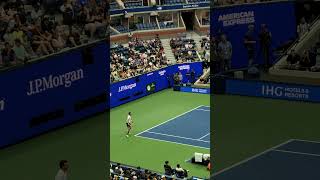 Djokovic vs Del Potro practice US Open 🎾 [upl. by Zins]