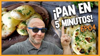 Pan SIN LEVADURA en 5 MINUTOS Naan el PAN más FACIL de hacer  Glutenvlog EP04 [upl. by Dawkins608]