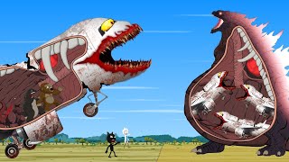 GODZILLA EARTH Swallow TRAIN EATER SKY vs Evolution of SKY TRAIN EATER Swallow Godzilla amp KONG [upl. by Akcir]