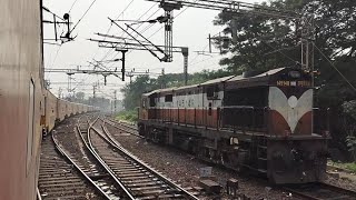 VISAKHAPATNAM RAILWAY STATION ON BOARD ARRIVING TPTYVSKP DOUBLE DECKER EXPRESS [upl. by Euphemia]