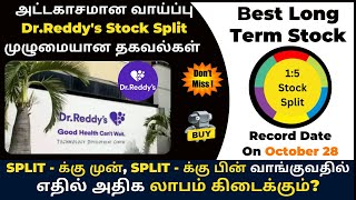 Dr Reddys Labs – ல் ஒரு அருமையான வாய்ப்பு  Stock Split  க்கான Record Date Announce பண்ணியாச்சு [upl. by Buff]