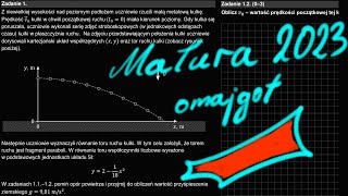 414 Matura 2023 fizyka arkusz pokazowy zadanie 1 [upl. by Felecia]