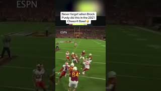 Never forget when Brock Purdy did this in the 2021 CheezIt Bowl 😅 shorts [upl. by Rosol]