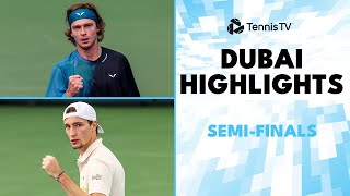 Rublev vs Bublik Drama Medvedev Faces Humbert  Dubai 2024 SemiFinal Highlights [upl. by Ghiselin]