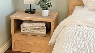 Minimalist Modern Nightstand with Free Plans [upl. by Uchida]