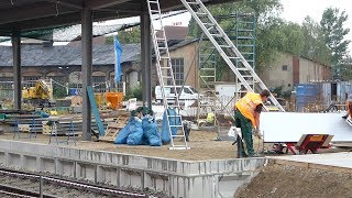 Neubrandenburg Sanierung Bahnhof 2962017 [upl. by Hgieleak]