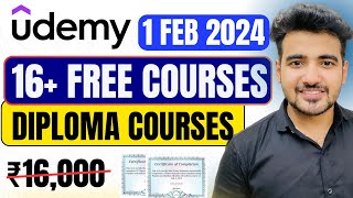 Udemy Free Certification Courses amp Diploma Courses 🔥 Latest Free Udemy Coupons 2024 [upl. by Wardieu]