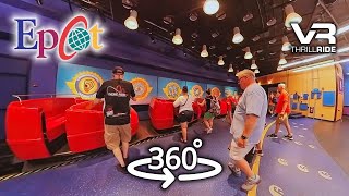 360º Ride on JOURNEY INTO IMAGINATION WITH FIGMENT Disney Epcot VR Dark Ride [upl. by Aisatal364]