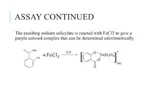 Colorimetric Determination of Aspirin [upl. by Ellenohs]