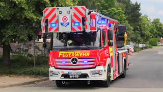 FF BARGTEHEIDE HLFDLK AST DROHT ZU FALLEN Feuerwehr auf Einsatzfahrt fire truck respond [upl. by Joane]