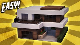 Minecraft How To Build A Small Modern House Tutorial 17 [upl. by Rosalee]