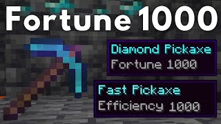 How To Get a Fortune 1000 Pickaxe in Minecraft 121 [upl. by Celisse]