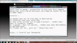Comment désactiver son compte PSN depuis son PC [upl. by Esirtal]