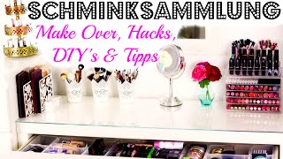 SCHMINKSAMMLUNG 2015  HACKS DIY AUSSORTIEREN amp TIPPS  KindOfRosy [upl. by Gelb]