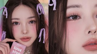 🍫KPOP  KIDOL INSPIRED VALENTINE’S DAY MAKEUP LOOK 로맨틱한 발렌타인 데이 메이크업 룩 💕 [upl. by Jeralee]