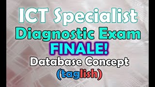 Database Concept FINAL EPISODE  Diagnostic Examination  ICT Specialist Proficiency [upl. by Elleuqram]