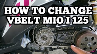 HOW TO CHANGE VBELT MIO I 125  BASIC LANG [upl. by Schwerin]