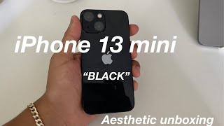 iphone 13 mini unboxing black [upl. by Fair]