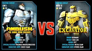 REAL STEEL WRB Ambush 61 VS Abandon 169 New Robots UPDATE Живая сталь [upl. by Oflodur695]