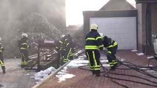 Schuur in brand Klein Westerwijksestraat 14 BiestHoutakker 112015 [upl. by Greenleaf435]