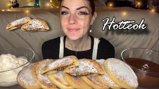 HOTTEOK MUKBANG Vegan No Talking [upl. by Garlan]