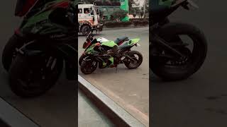 Evening vibes ❤️ youtubeshorts zx10r kawasakizx10rninja hondacbr bikelife [upl. by Ranip]