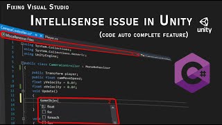 Unity Fix IntelliSense and Error Checking in Visual Studio [upl. by Etiam]