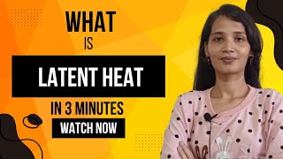 What is latent heat Class 9th  chemistry [upl. by Eizeerb]